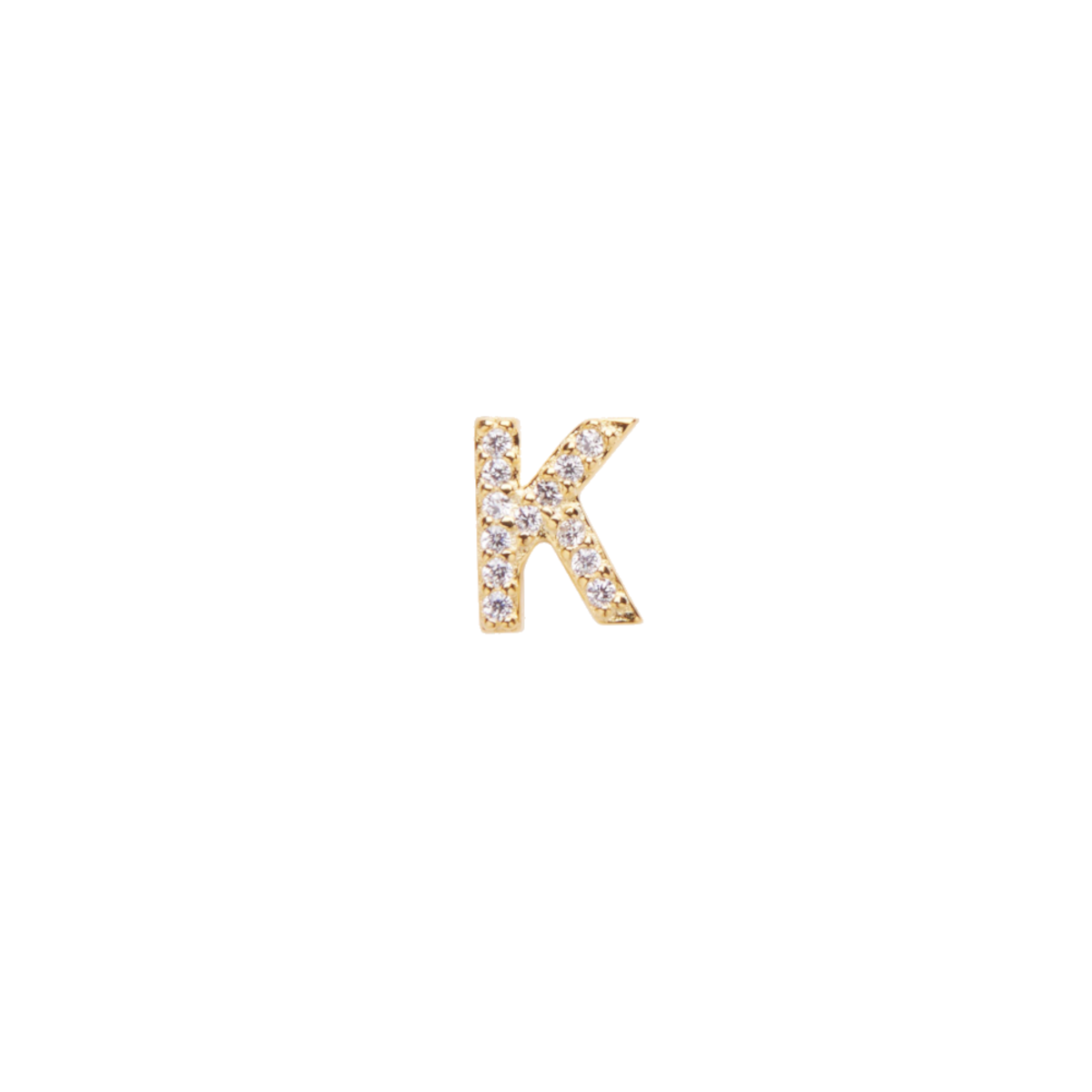 Alphabet Crystal Stud