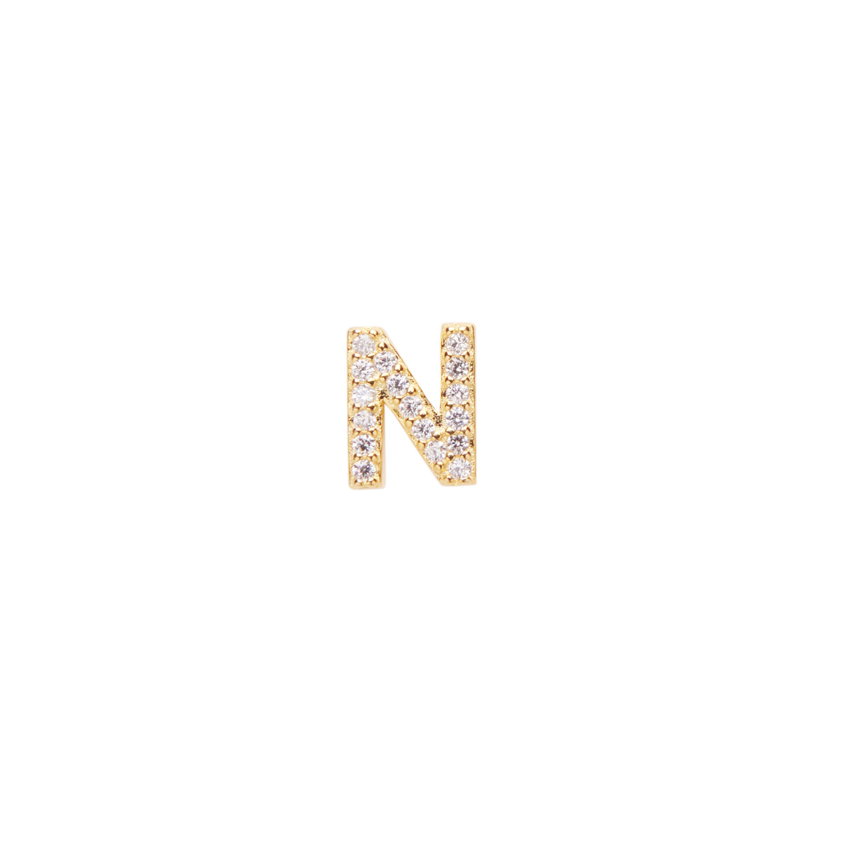 Alphabet Crystal Stud