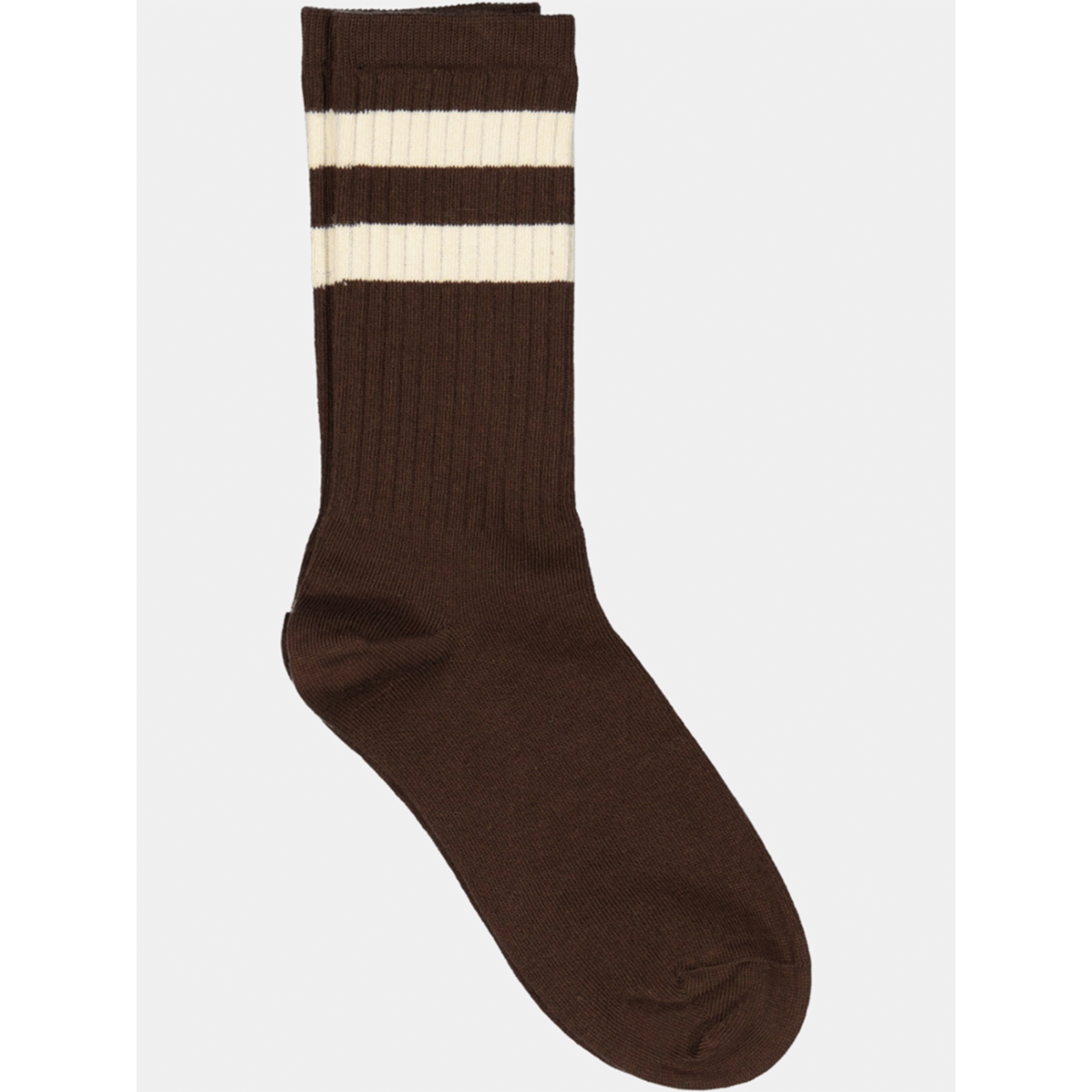 Mrs Sporty Socks – Brown/ Off White