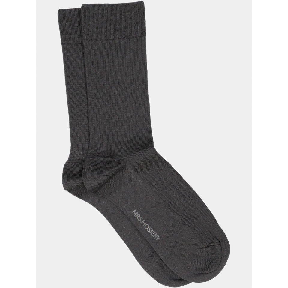 Mrs. Hosiery, black – Merino Wool socks
