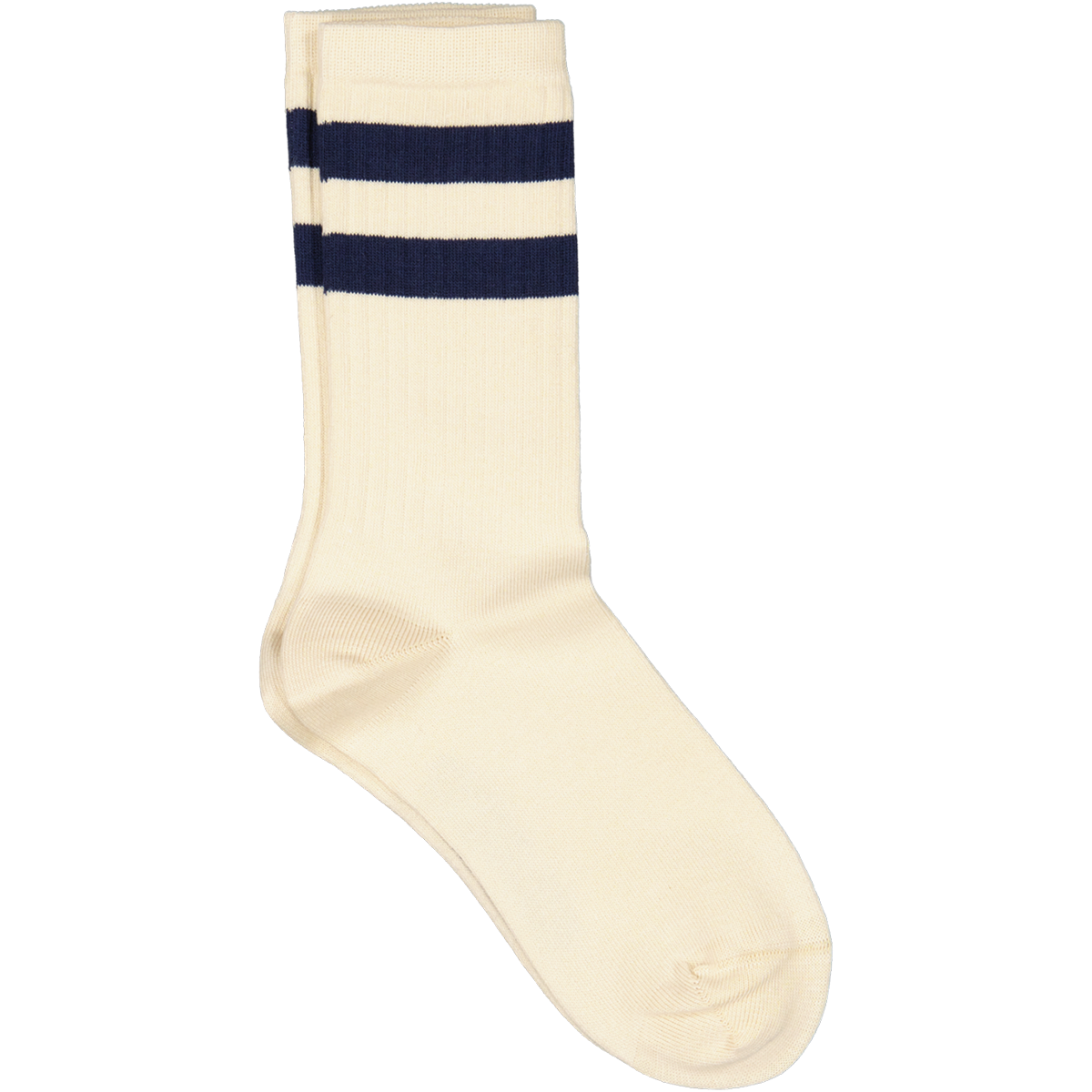 Mrs Sporty Socks – Beige/Navy