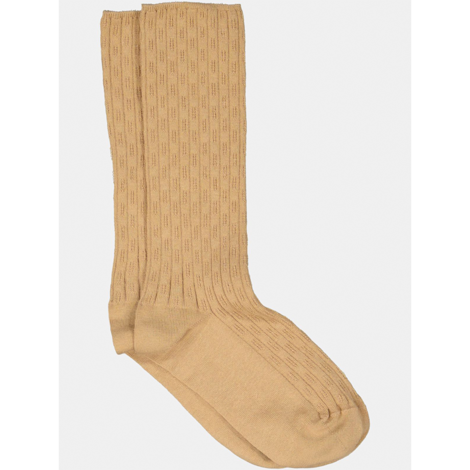Mrs. Hosiery, Camel – Pointelle sock