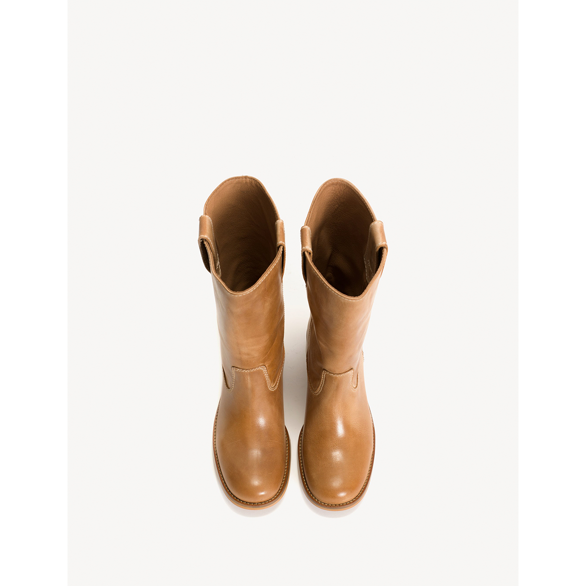 Julia Gaucho Boot, Dark Tan