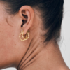 Monica Hoop Goldplated