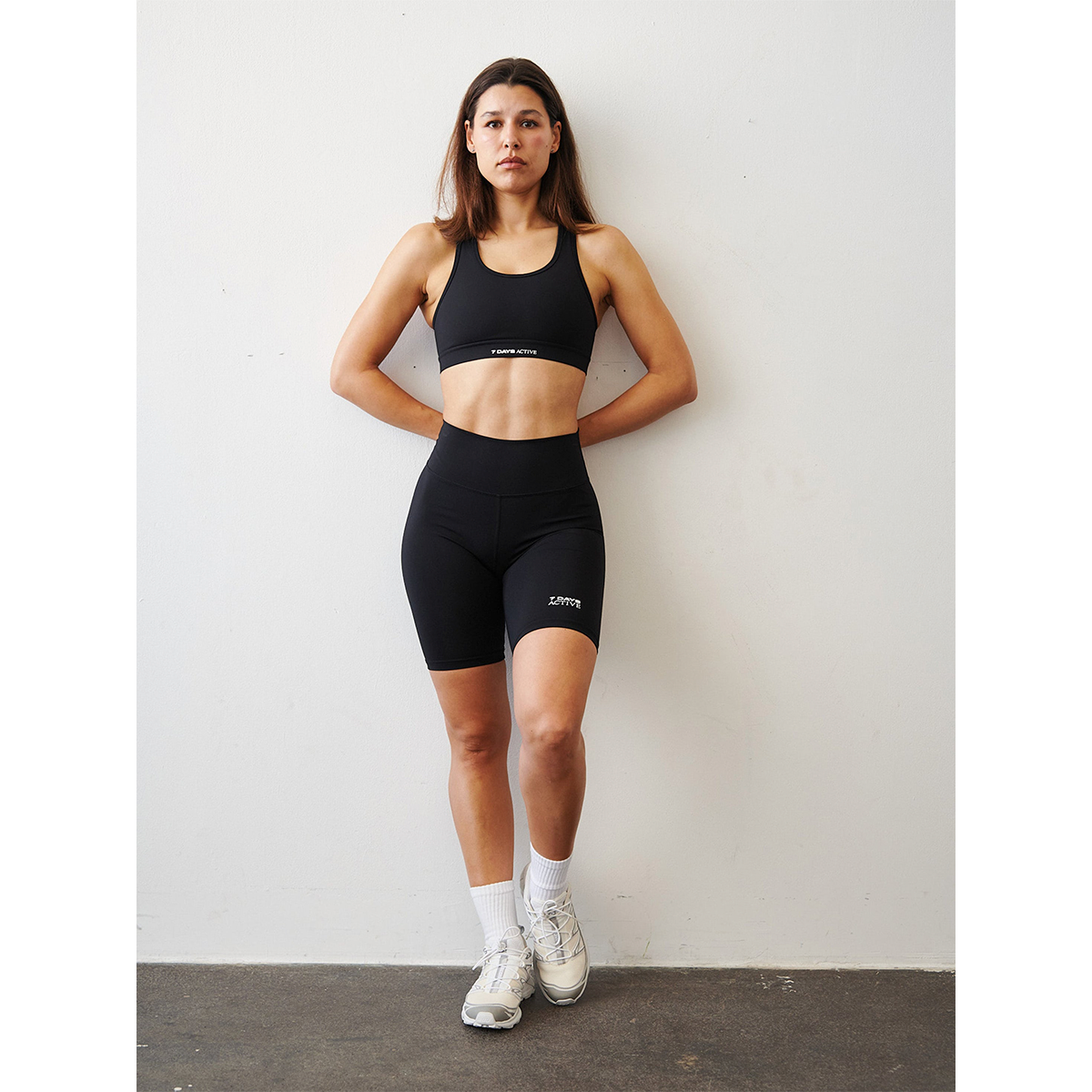 Signature Bike Shorts, Black