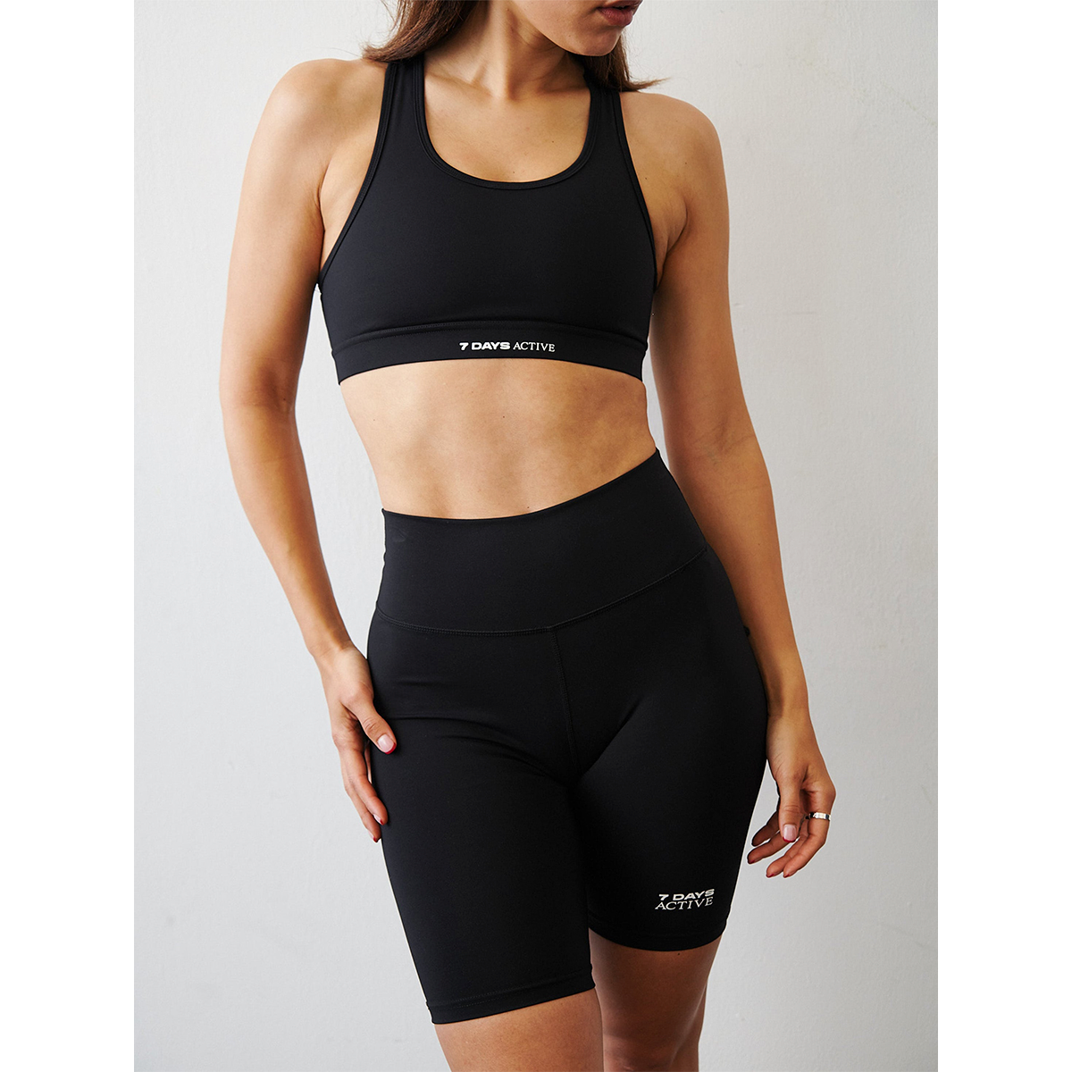 Signature Bike Shorts, Black