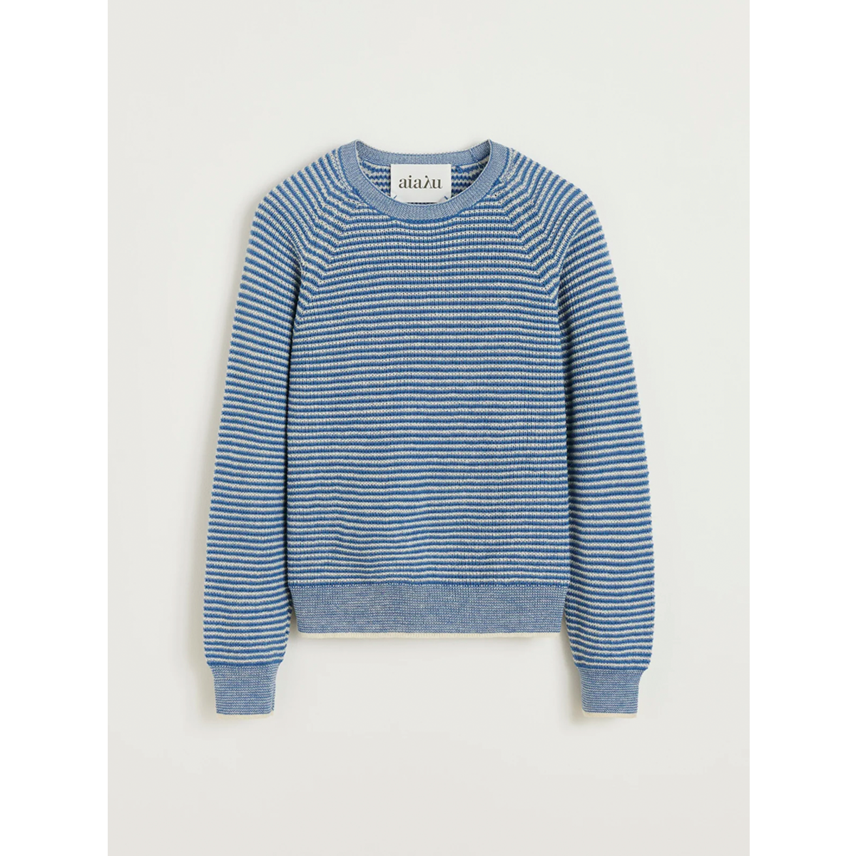Suki striped sweater – pure llama