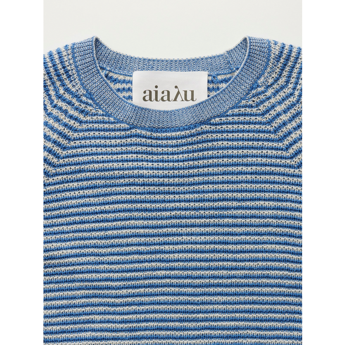 Suki striped sweater – pure llama