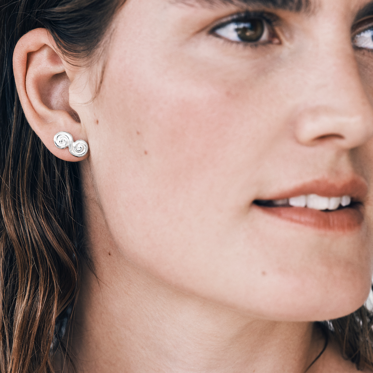 Eternity Stud, Silver