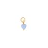 French Mini Heart Pendant Ivory/guld