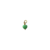 French Mini Heart Pendant Ivory/guld