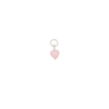 French Mini Heart Pendant Ivory/guld