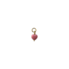 French Mini Heart Pendant Ivory/guld