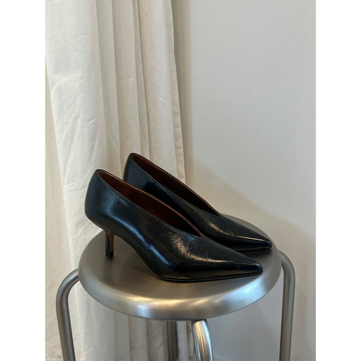 Phia 55 Pin, Crinkled soft calf