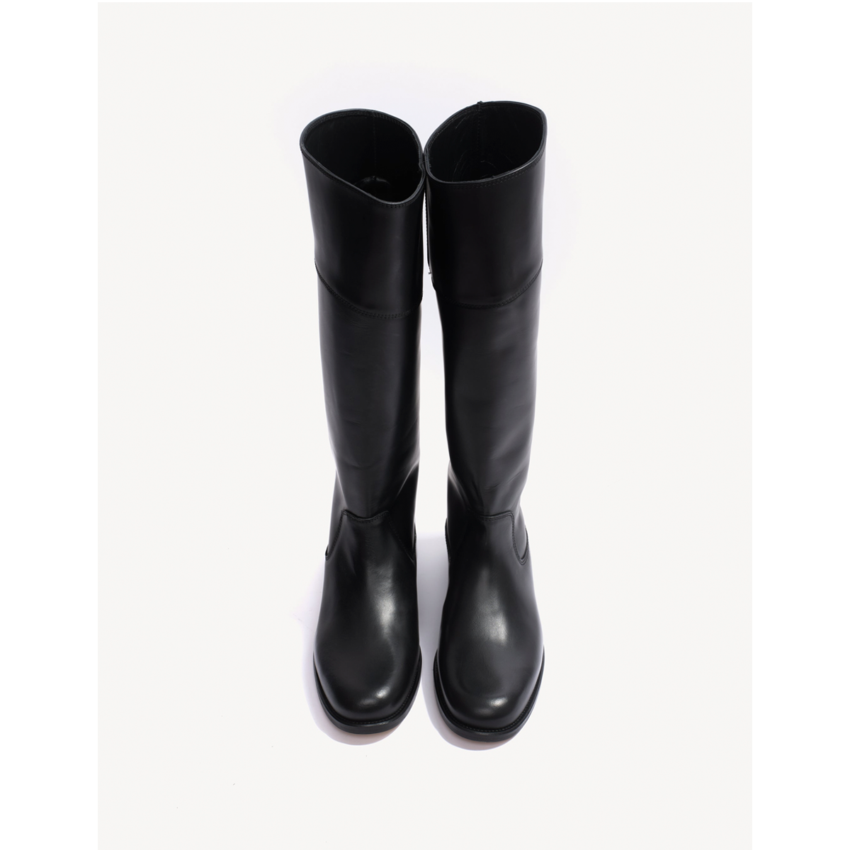 Cavalry Boot, Black Calfskin