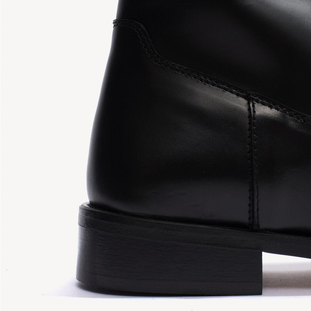 Cavalry Boot, Black Calfskin