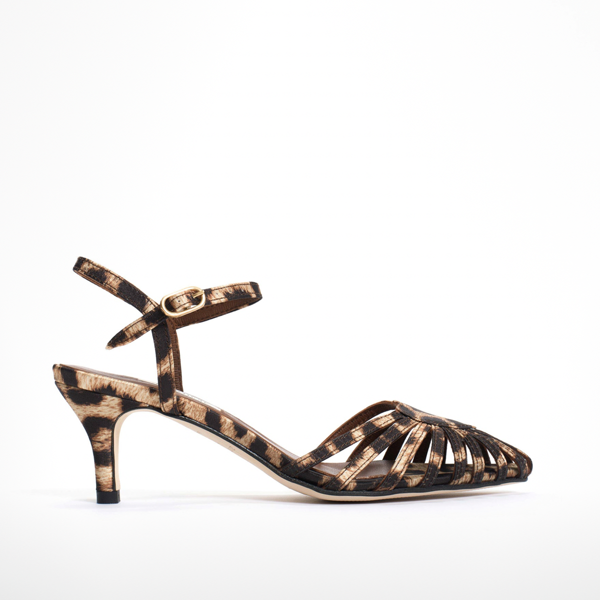 Keesha 55 Vintage satin print, Leopard