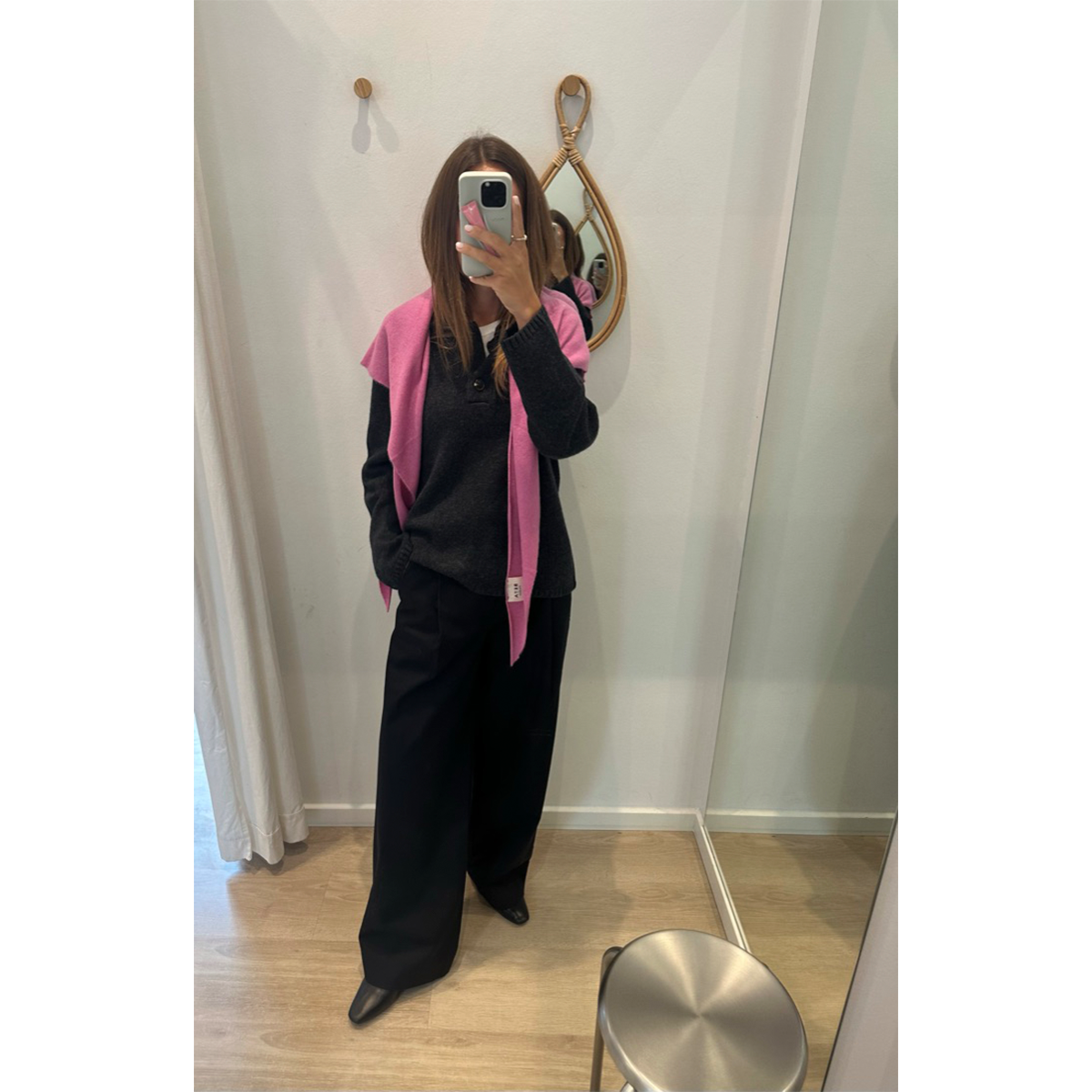 Andrea Triangle Scarf, Violet