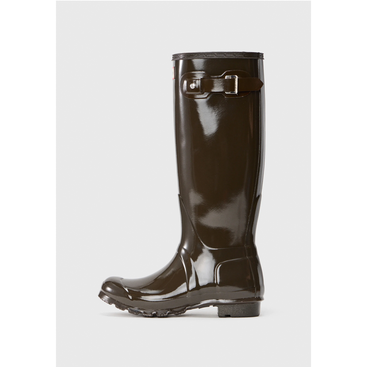 Womens Original Tall Gloss Boot, Chocolate Brown