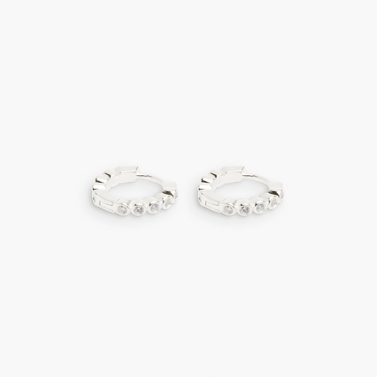 Oda Mini Hoops, Silver