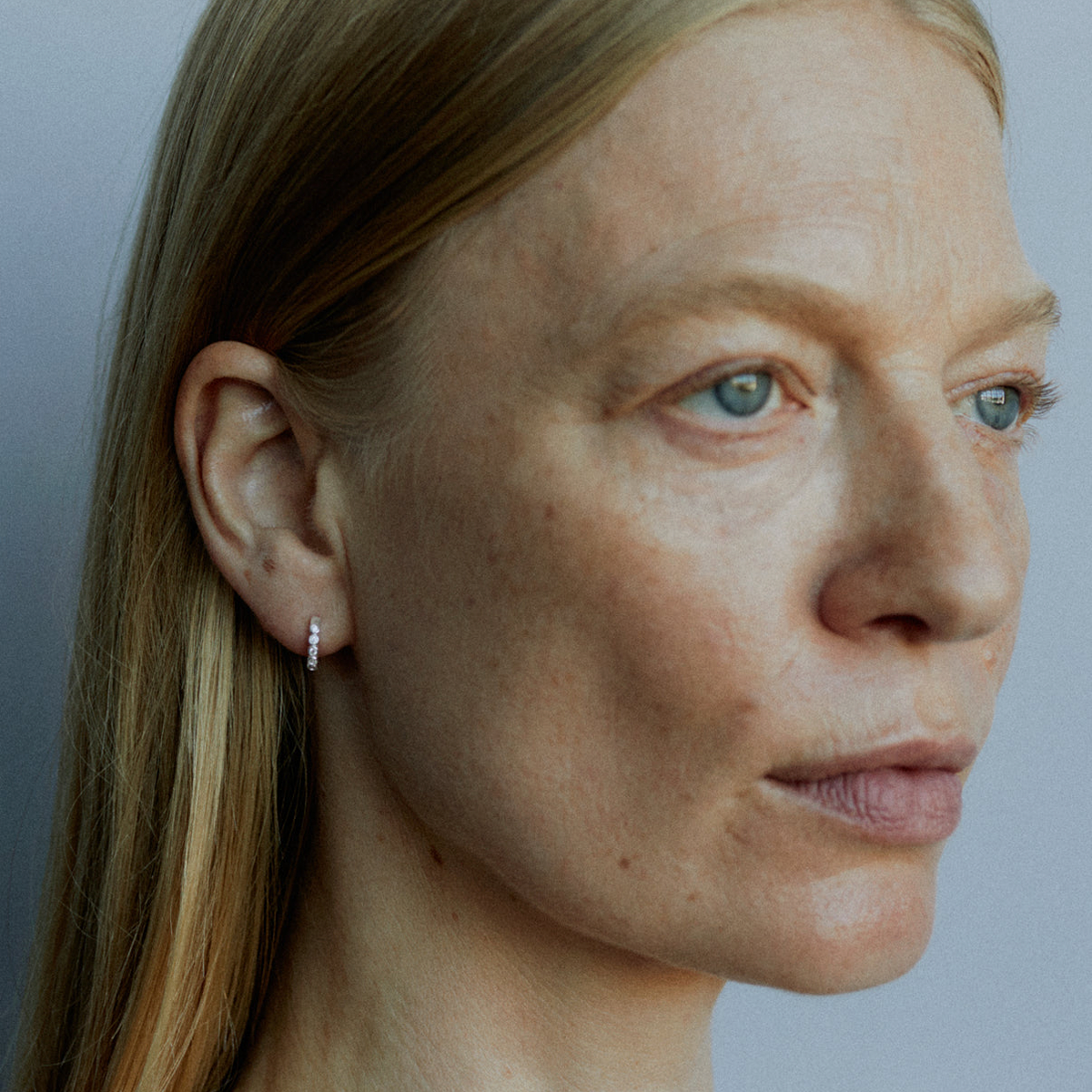 Oda Mini Hoops, Silver