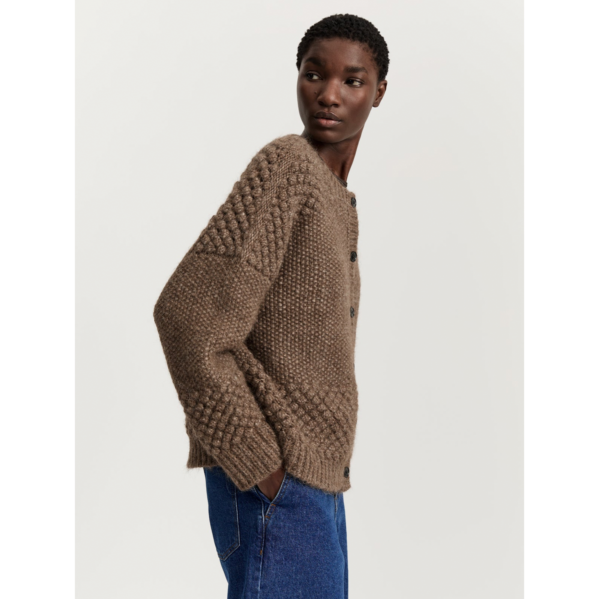 Sierra cardigan – llama wool