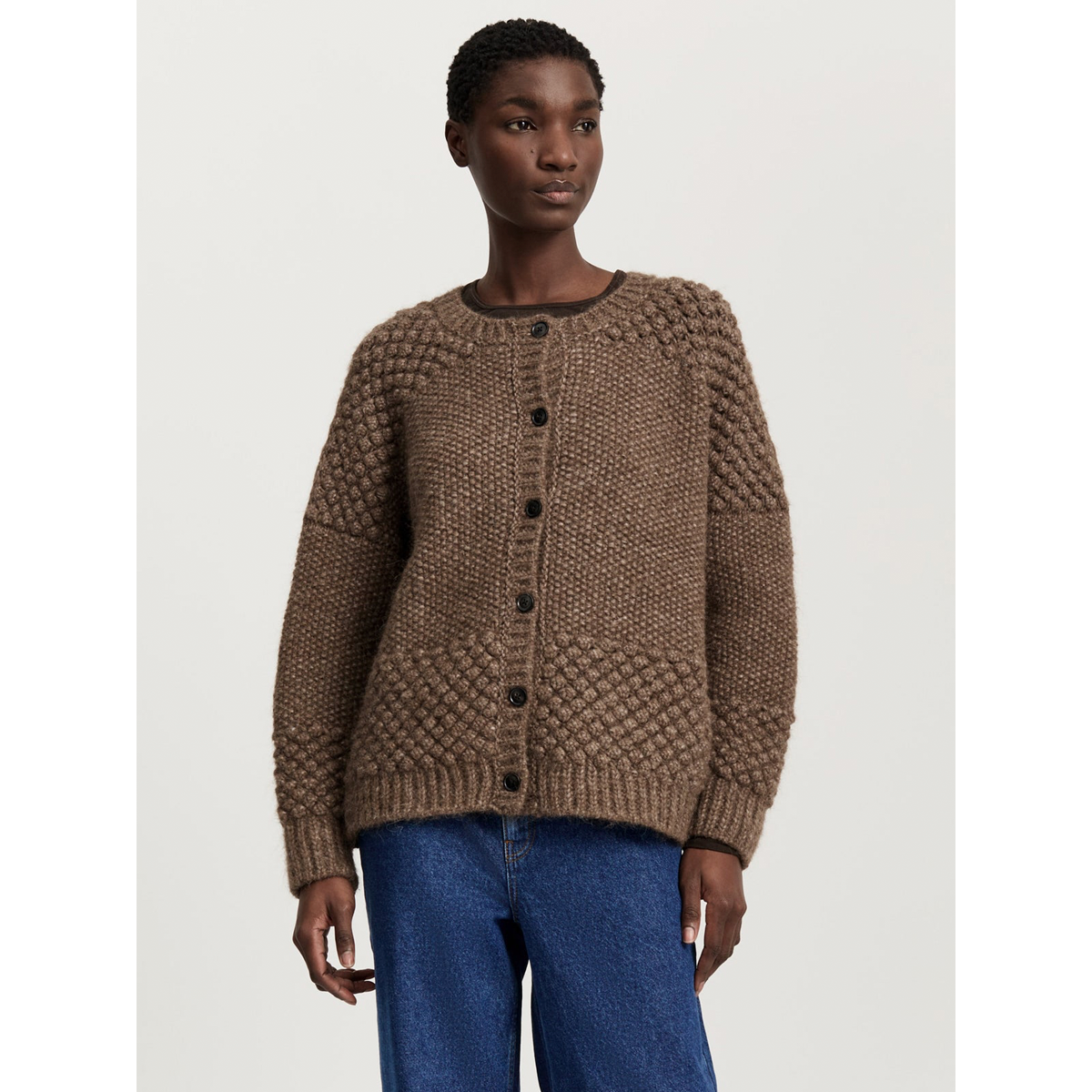 Sierra cardigan – llama wool