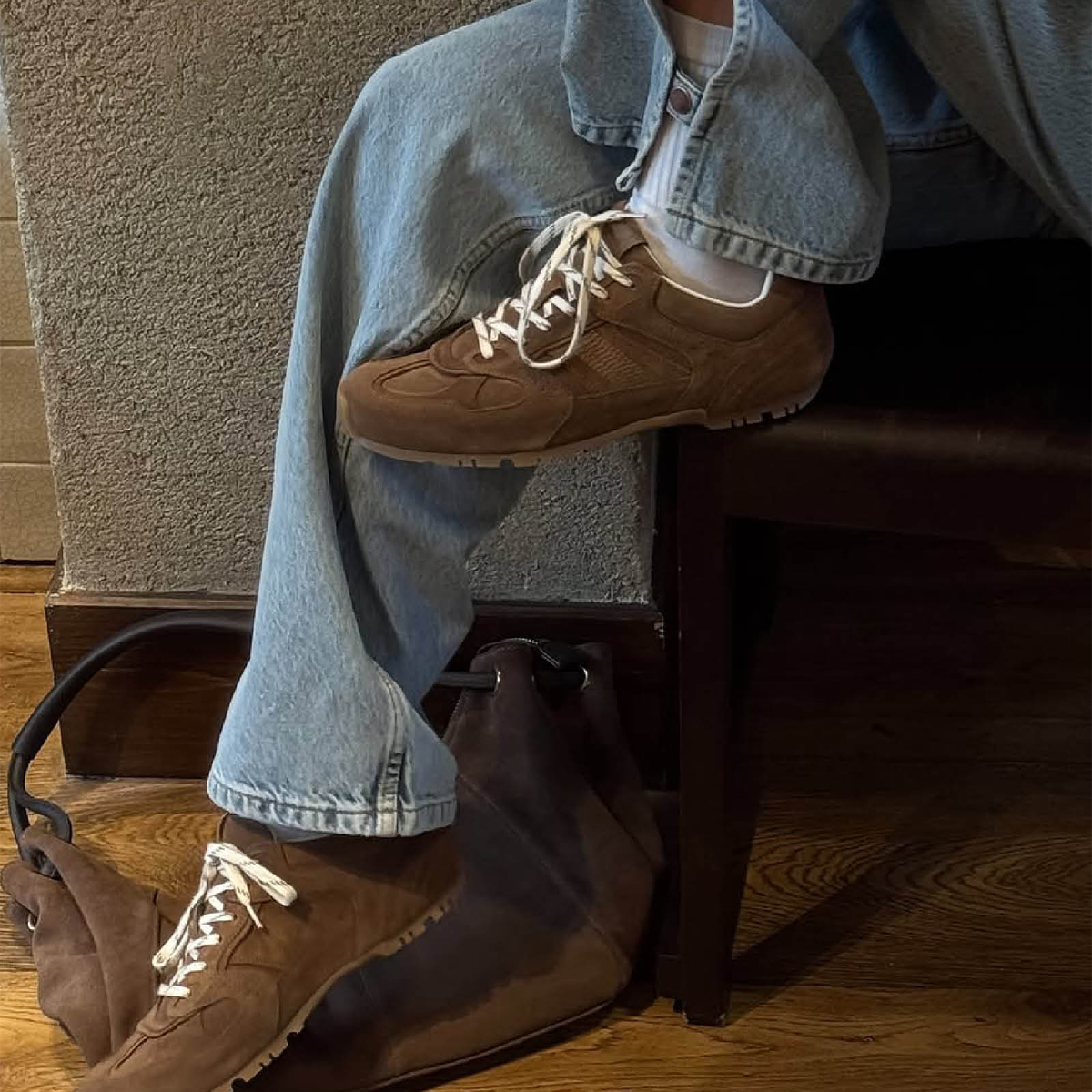 Alohas – Tb. 56 Suede Brown Leather Sneakers