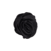 Small satin Rose Klemme Chocolate