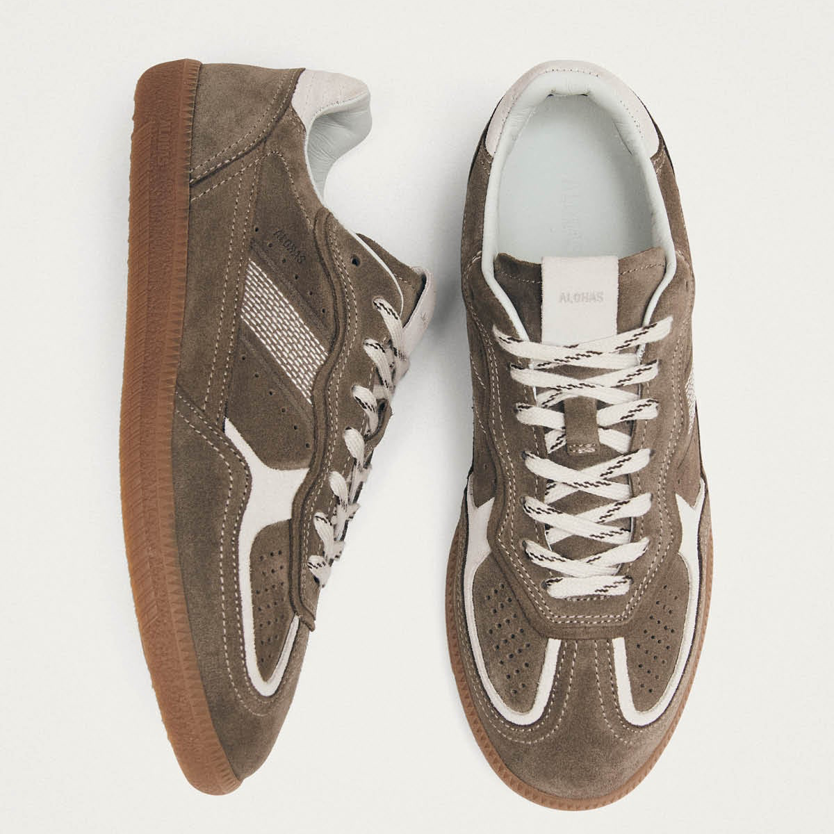 Alohas – Tb. 490 Taupe Leather Sneakers