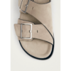 Alba Suede Beige Leather Sandals