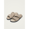 Alba Suede Beige Leather Sandals