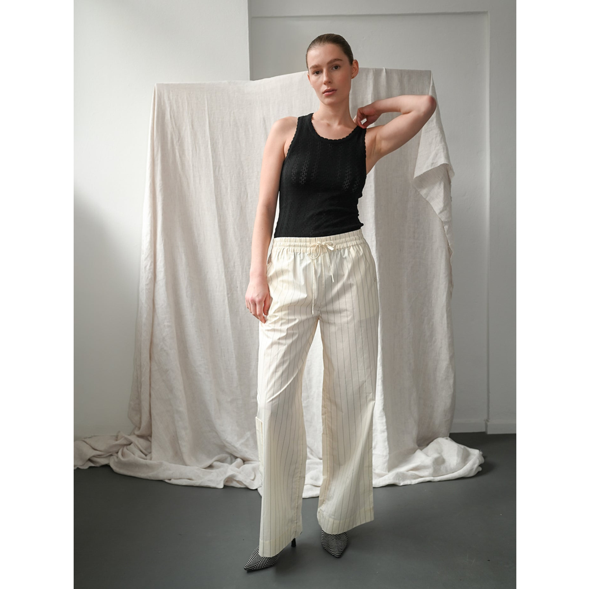 Nellie Knit Black Tank Top