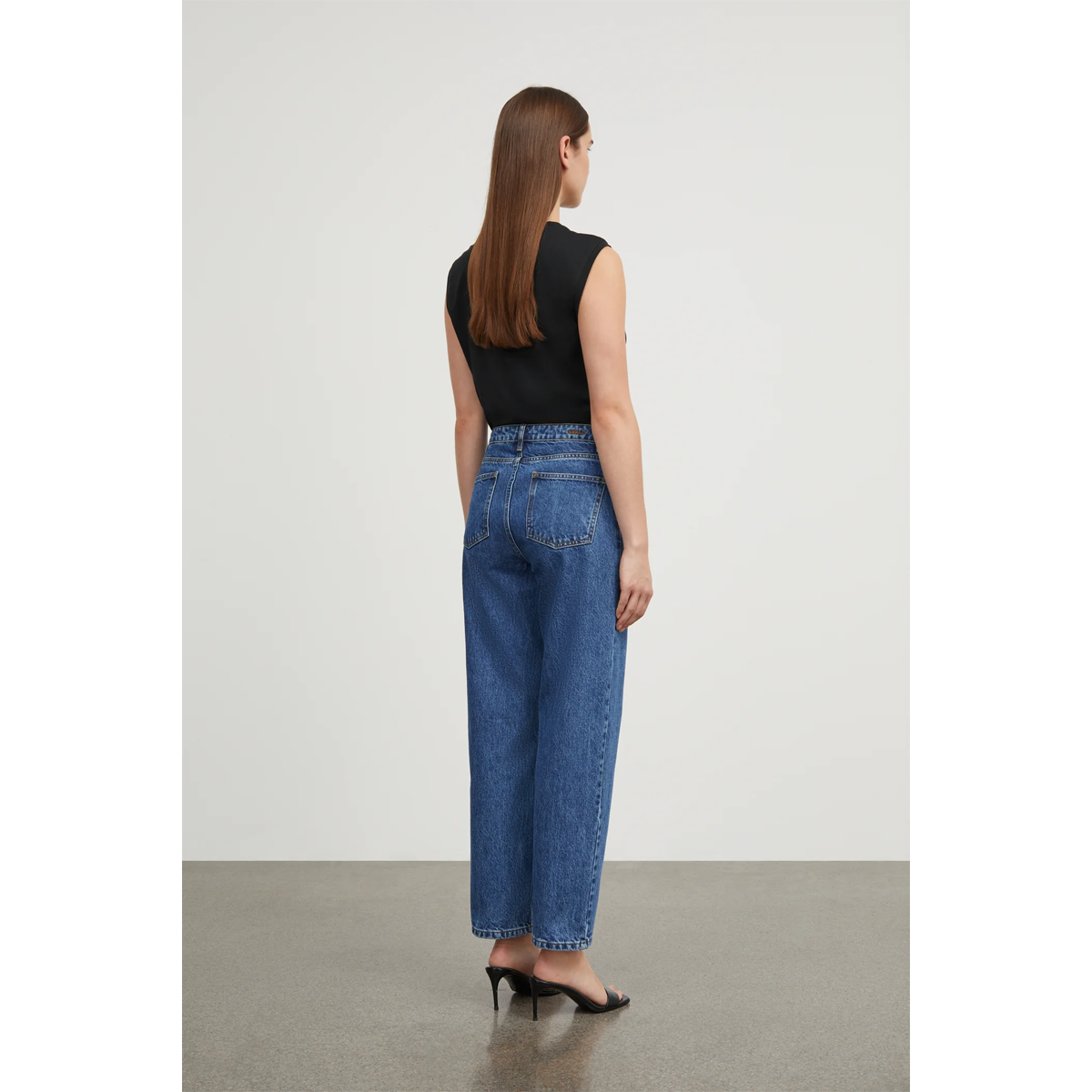 Allison cropped jeans, Mid Blue