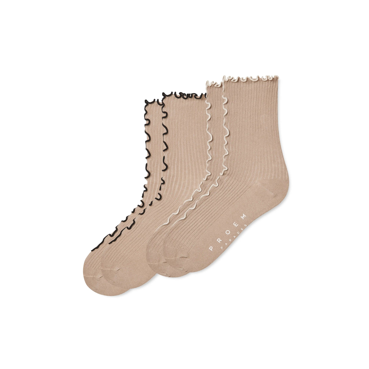 Kusama Socks Beige – 2 pack