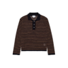 Nuria LS Polo - Black & Cognac