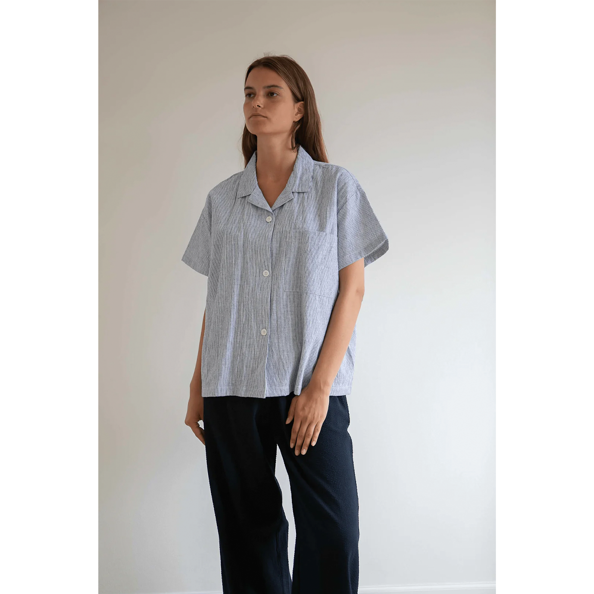 Victoria Shirt, Classic Stripe