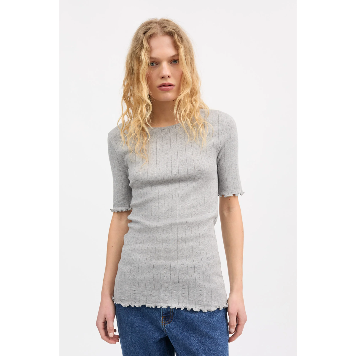 Edie tee, Grey Melange
