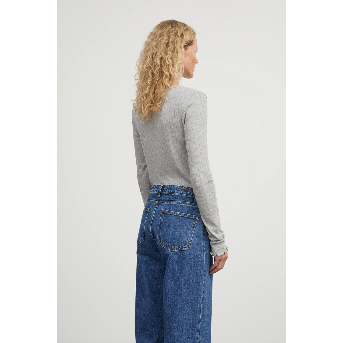 Edie blouse, Grey Melange