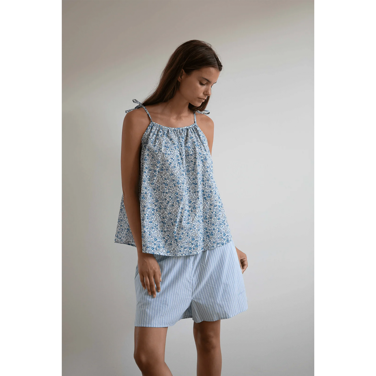 Jasmin Shorts, Mattress Stripe