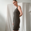 Verde Knit Tank Dress – Black & Cognac