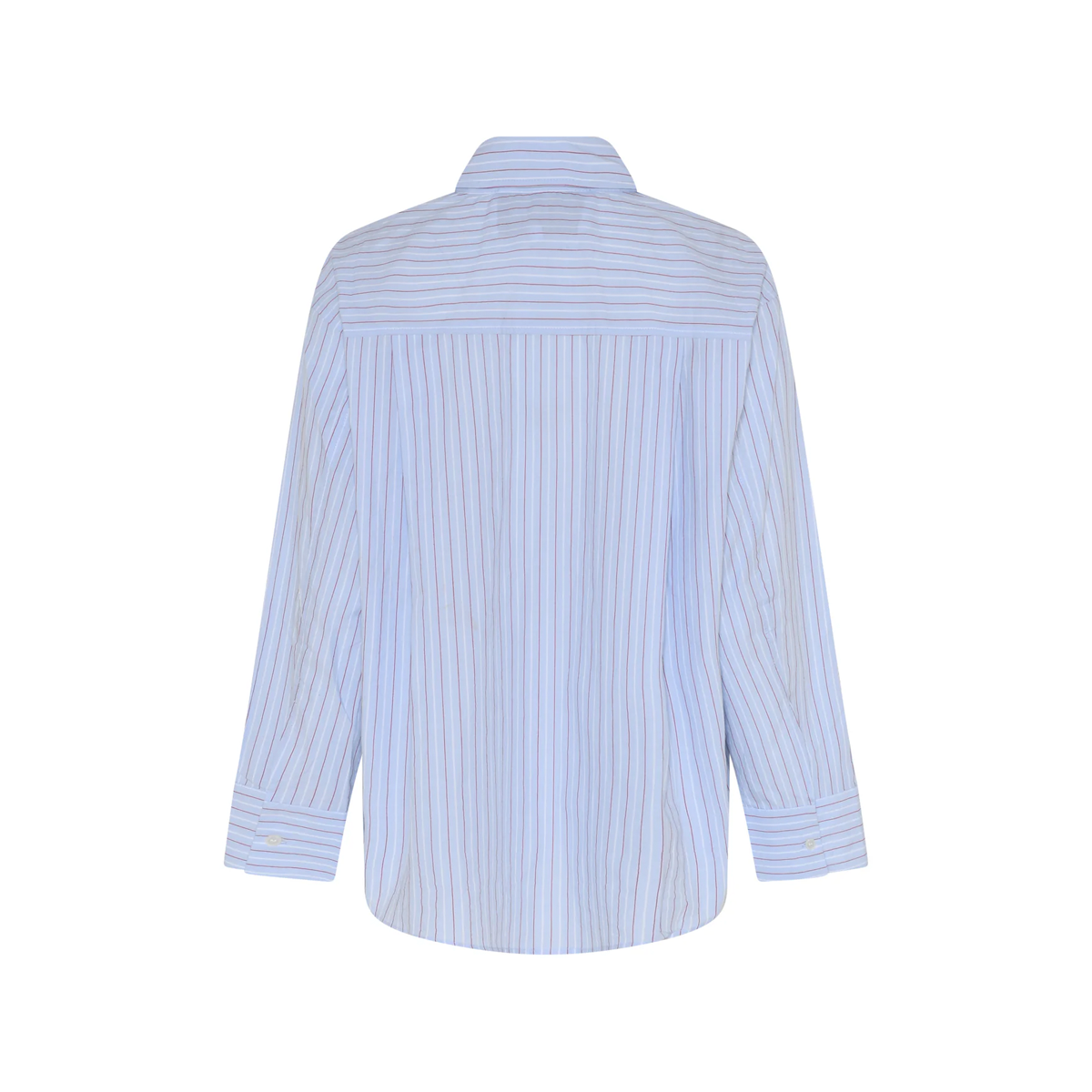 Josephine Oversize Shirt – Red/Blue Stripe