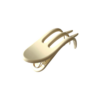 Julie Flat Claw Beige