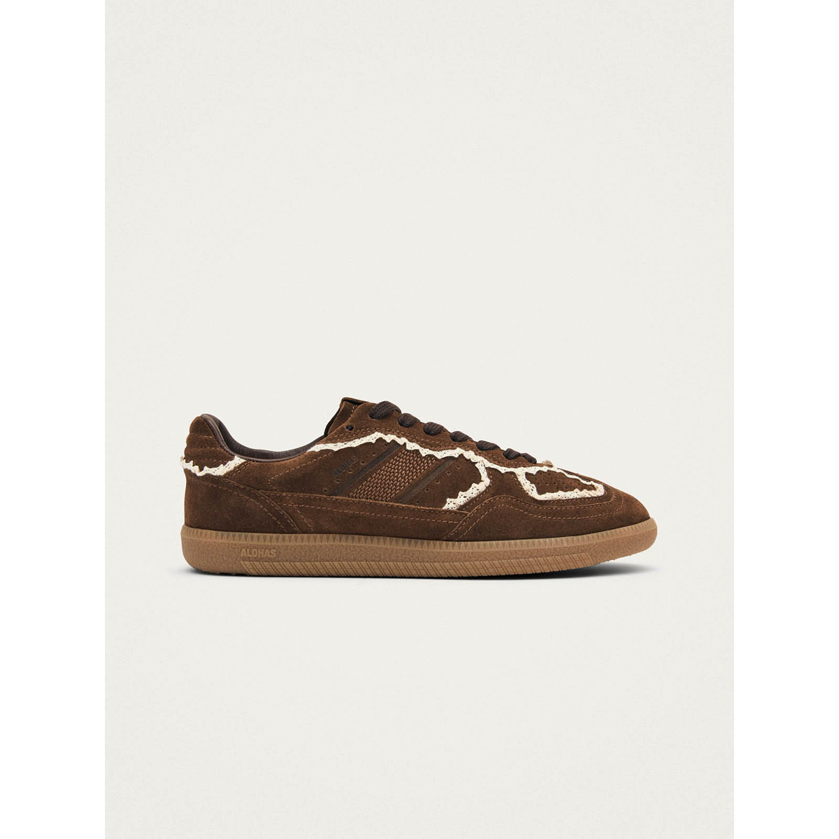 Tb. 490 Crochet Chocolate Leather Sneakers