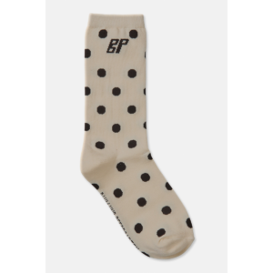 Ling Socks, Creme Dots - M/L