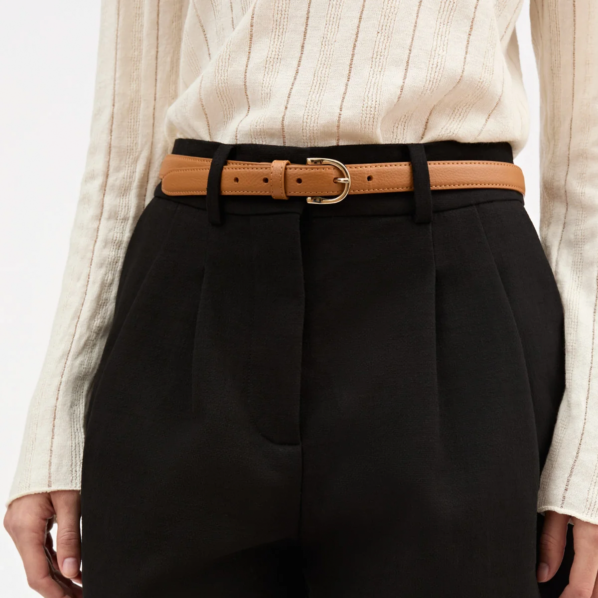 SKALL classic belt, Cognac