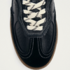 Tb. 490 Rife Grain Black & Cream Leather Sneakers