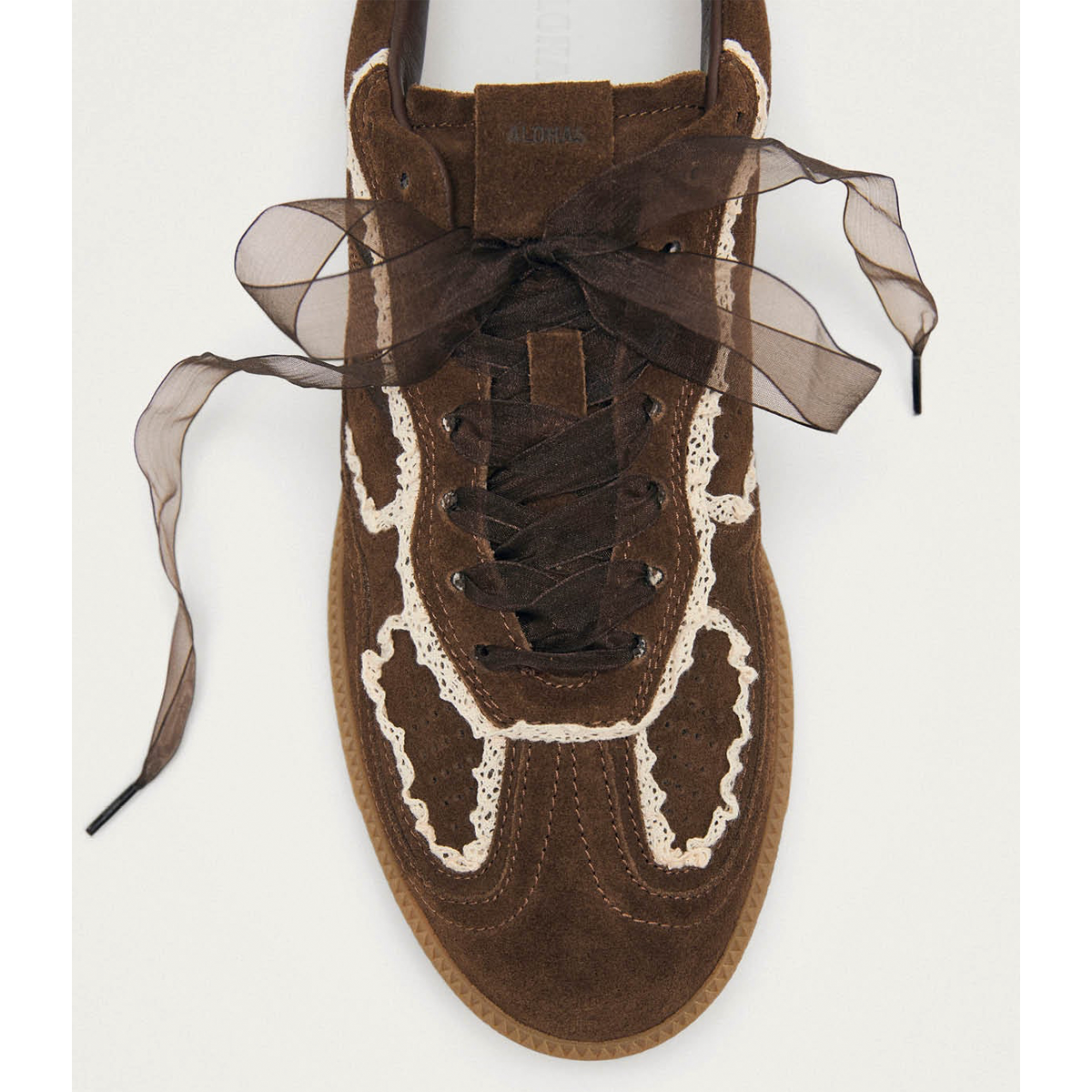 Tb. 490 Crochet Chocolate Leather Sneakers