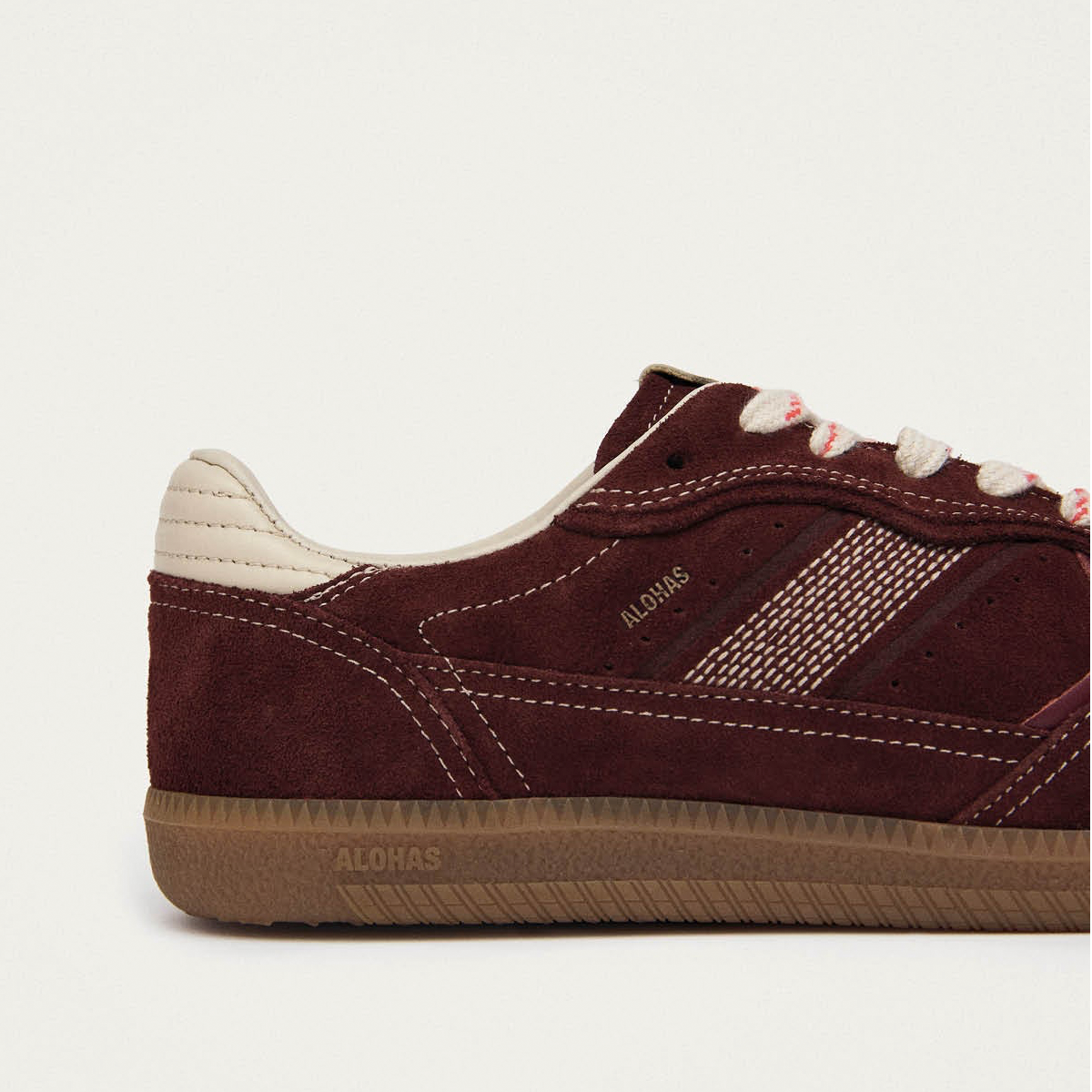Tb. 490 Rife Burgundy Cream Leather Sneakers
