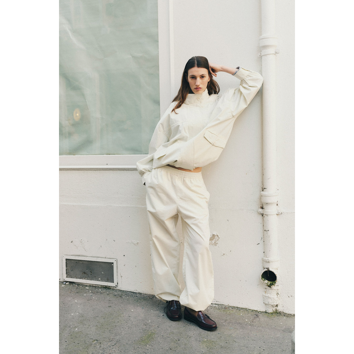 Nazan Pants, Light Grey